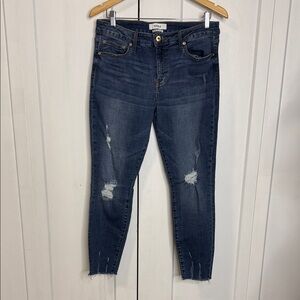 REVOLVE Pistola - 32 - Women's Dark Blue Distressed Ankle Jeans